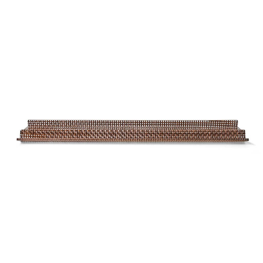 Horizon Mahjong Rack & Pusher | 20 Inches | Set of 4 | Chocolate Woven Rattan