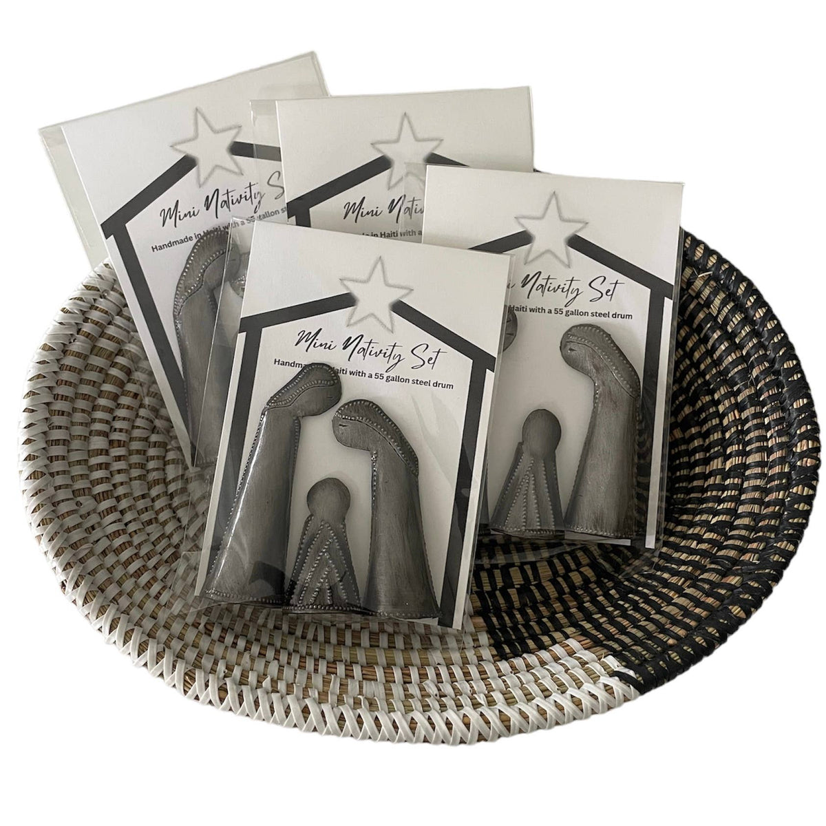 Haiti | 3 pc Mini Nativity | Stand Up