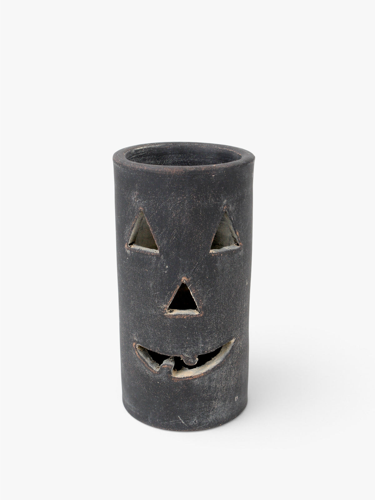 Black Clay Jack-O-Lantern
