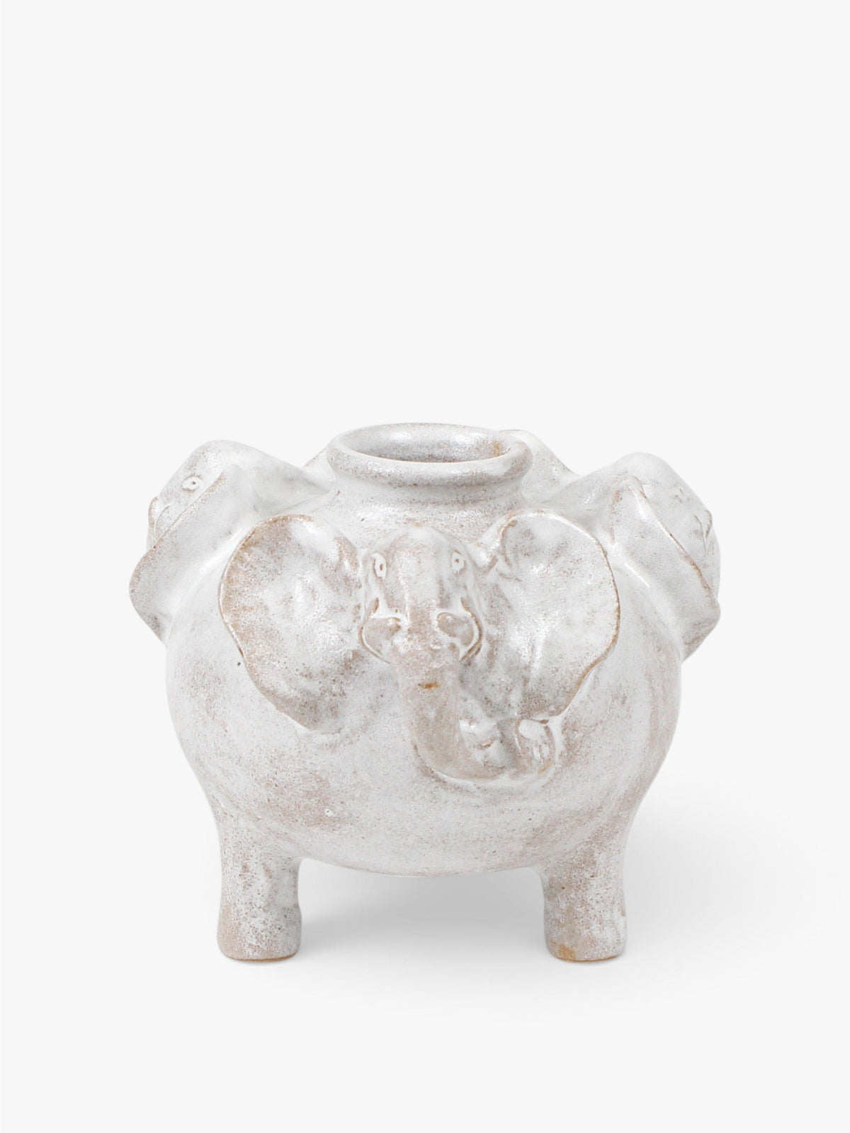 Footed Elephant Vase