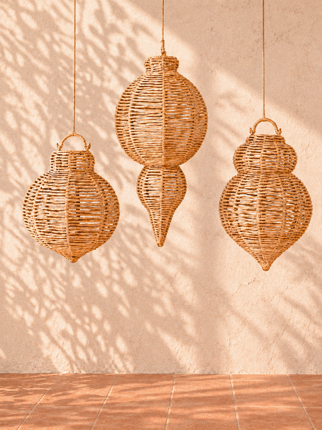 Large Seagrass Ornaments - Set of 3