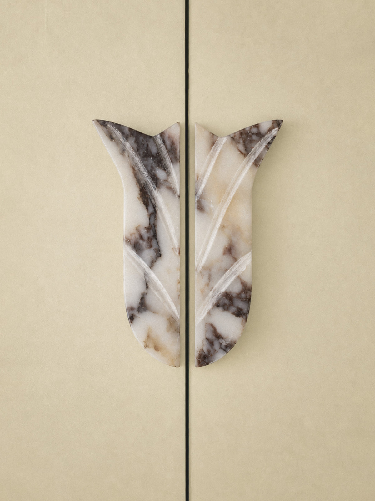 Marble Flower Door Pulls