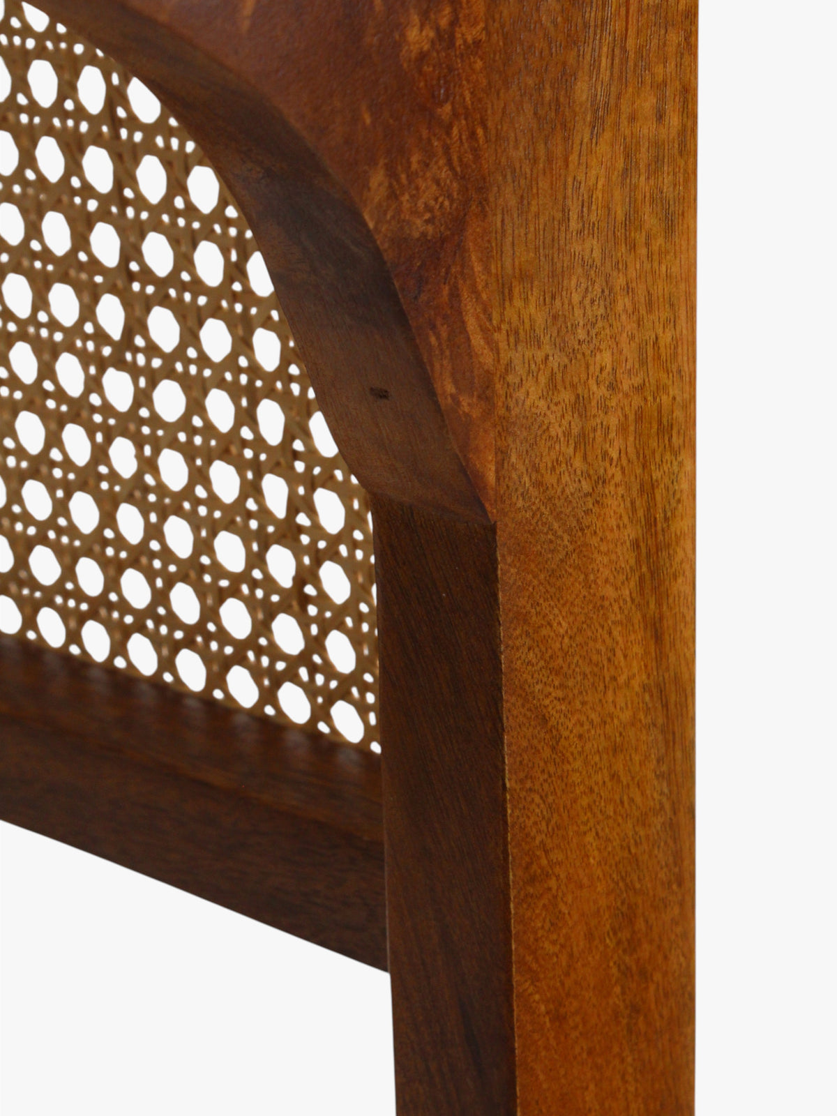 Woven Cane Side Table