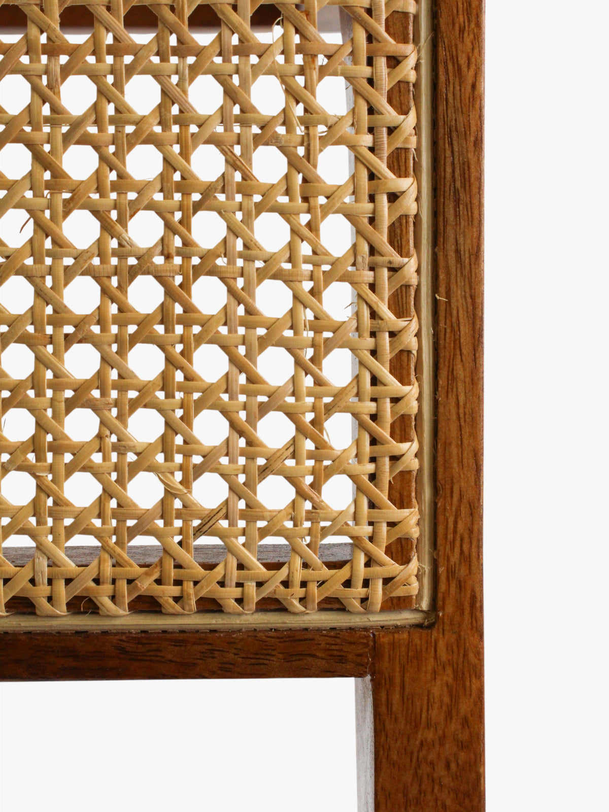 Woven Cane Side Table