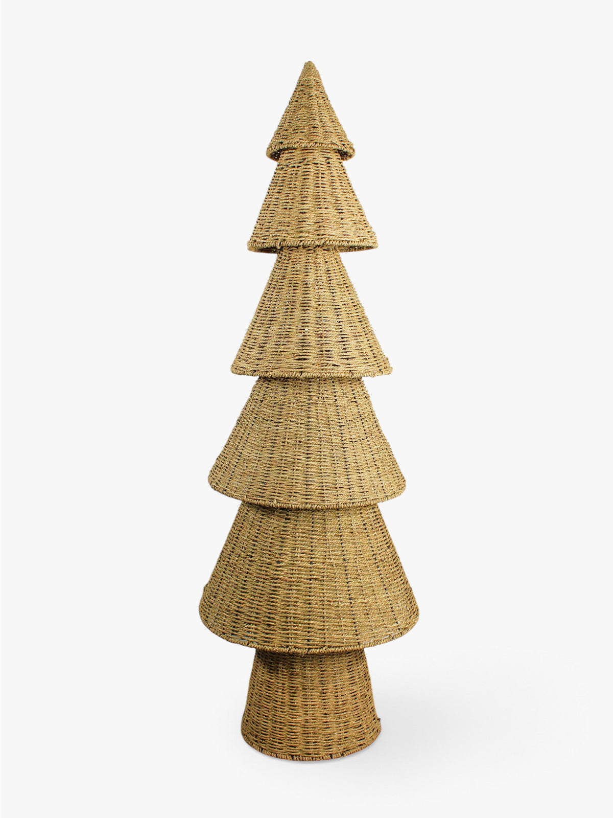 Woven Cane Christmas Tree
