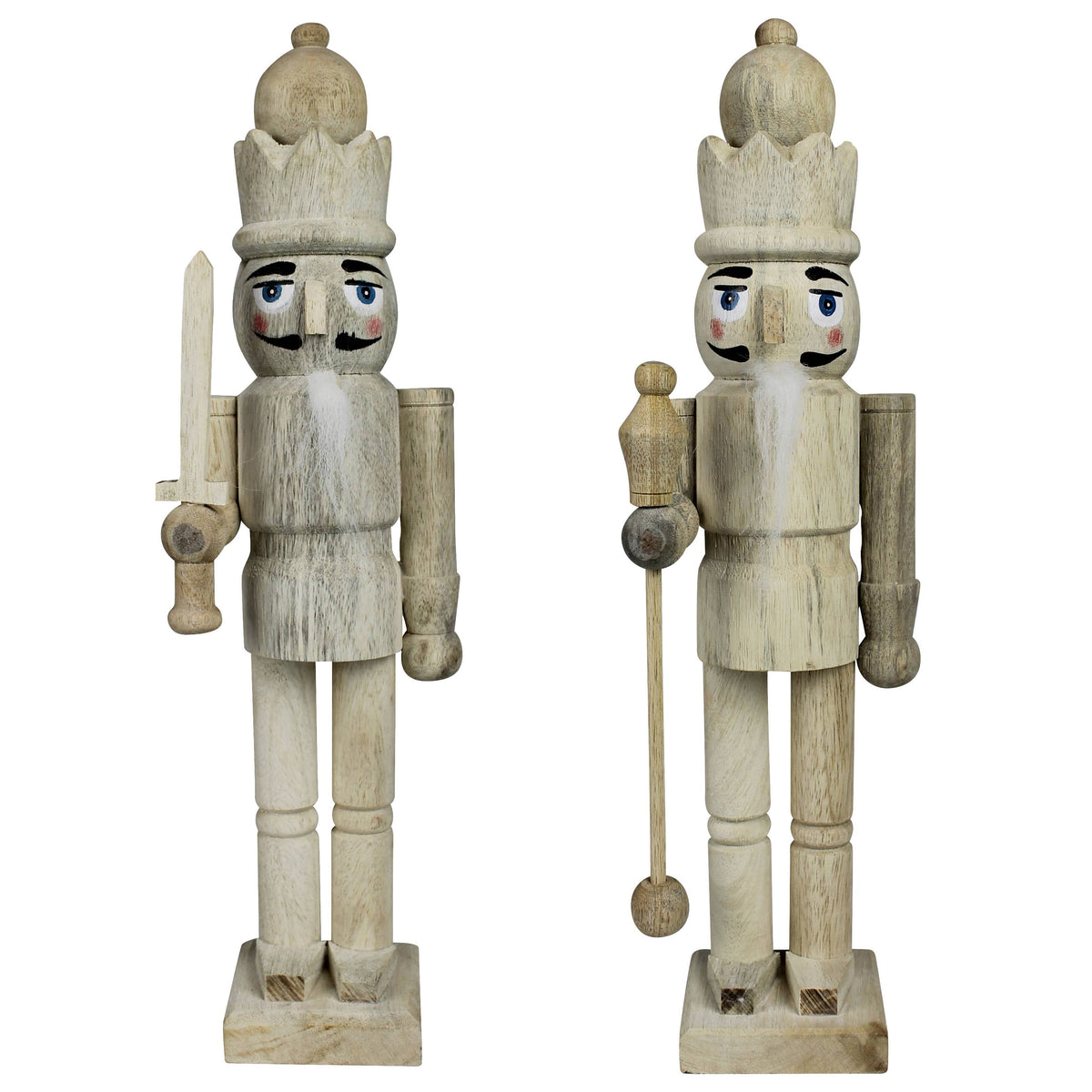 Nutcrackers, Wood, Set of 2