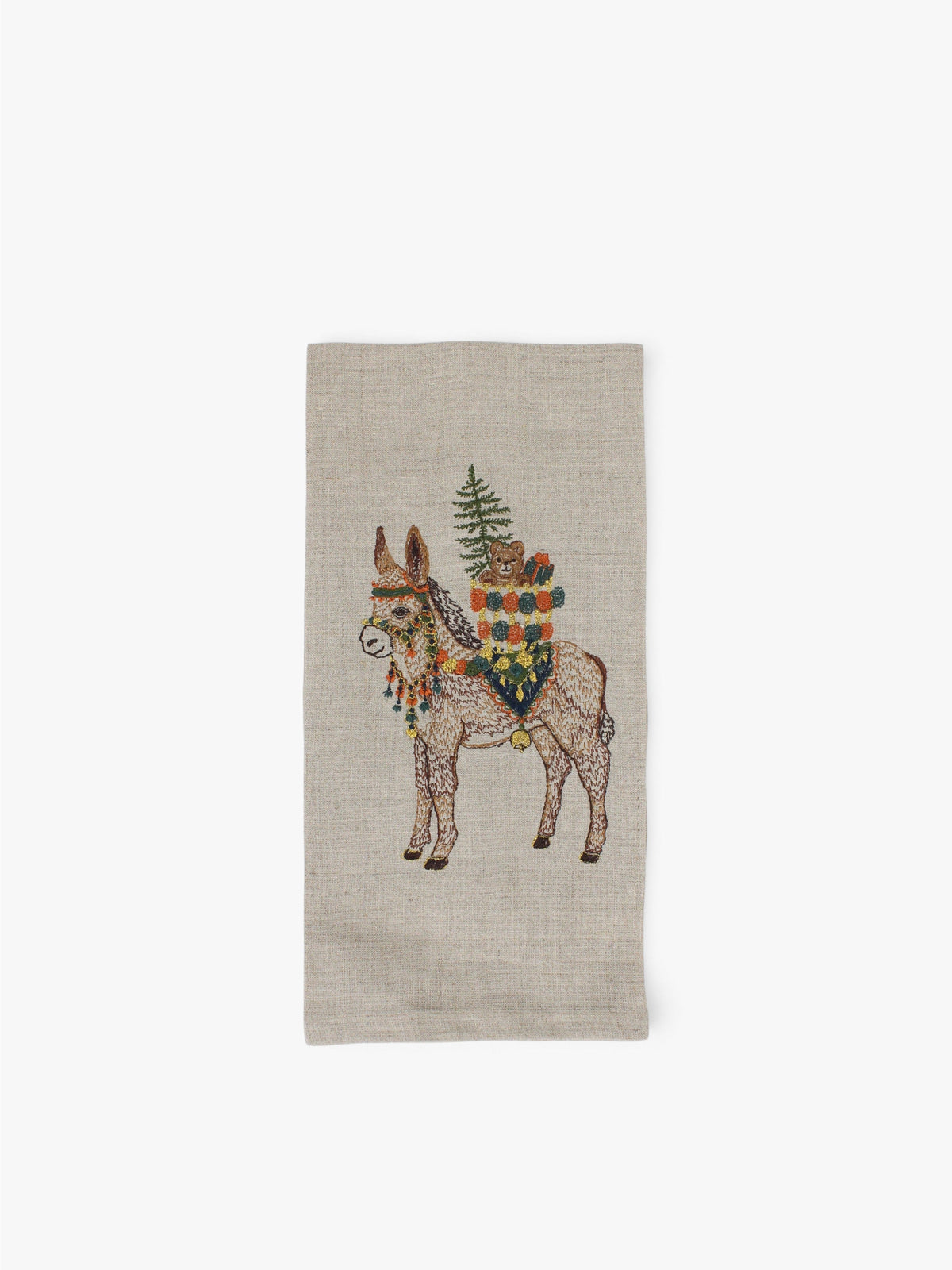 Christmas Donkey Tea Towel