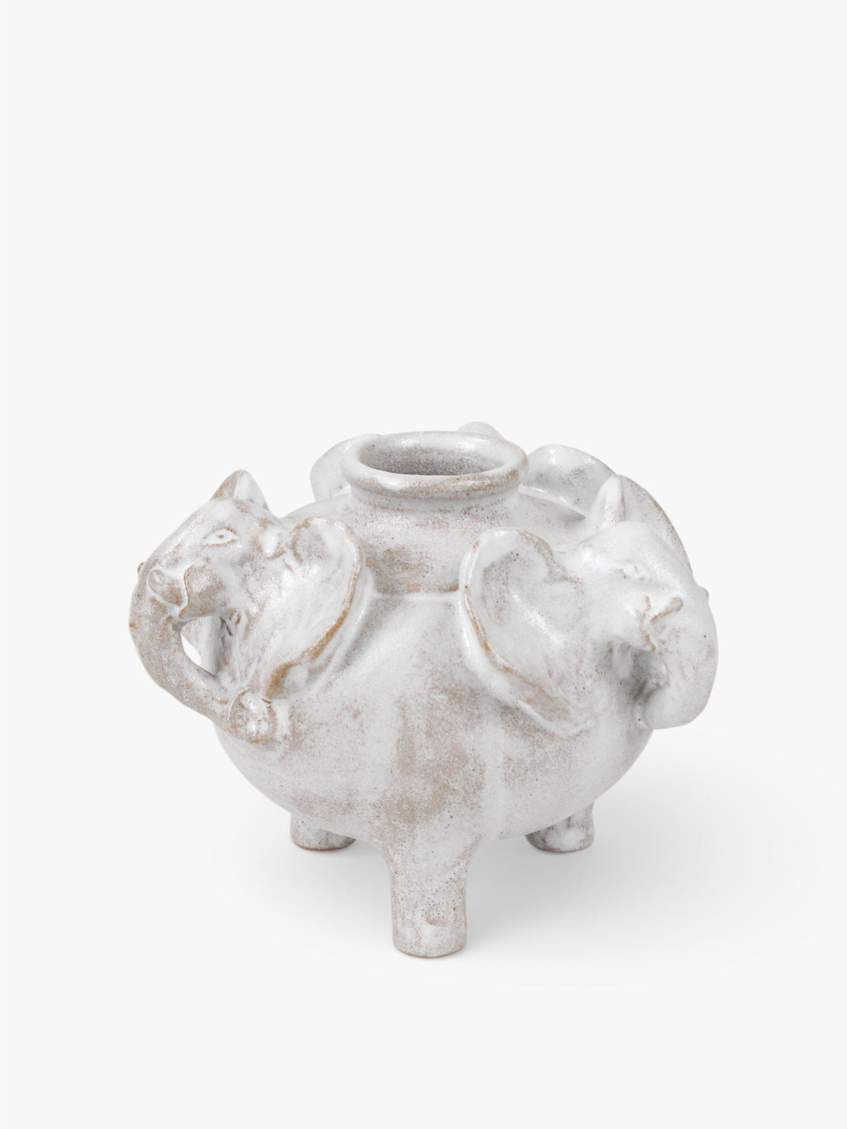Footed Elephant Vase
