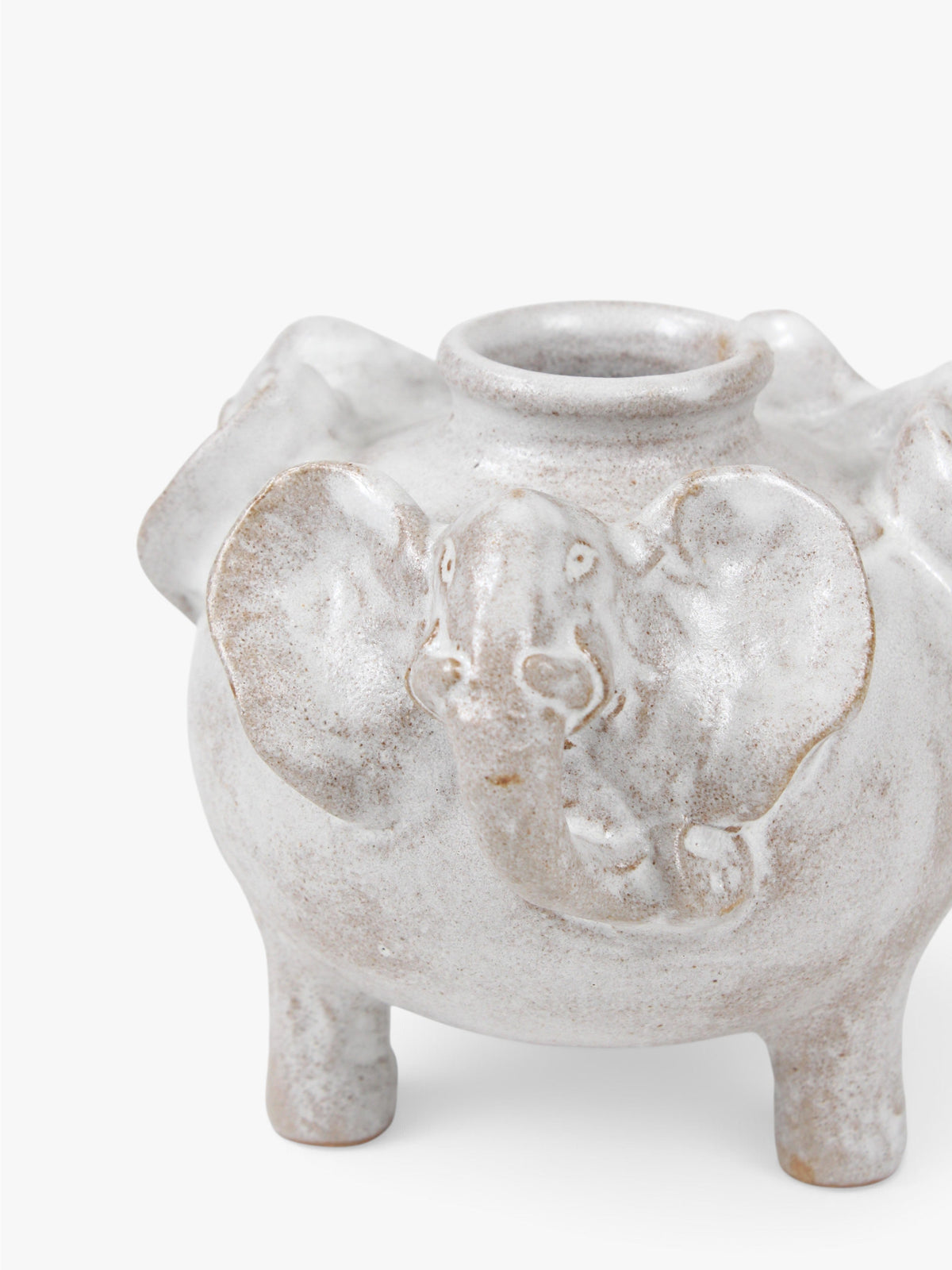 Footed Elephant Vase