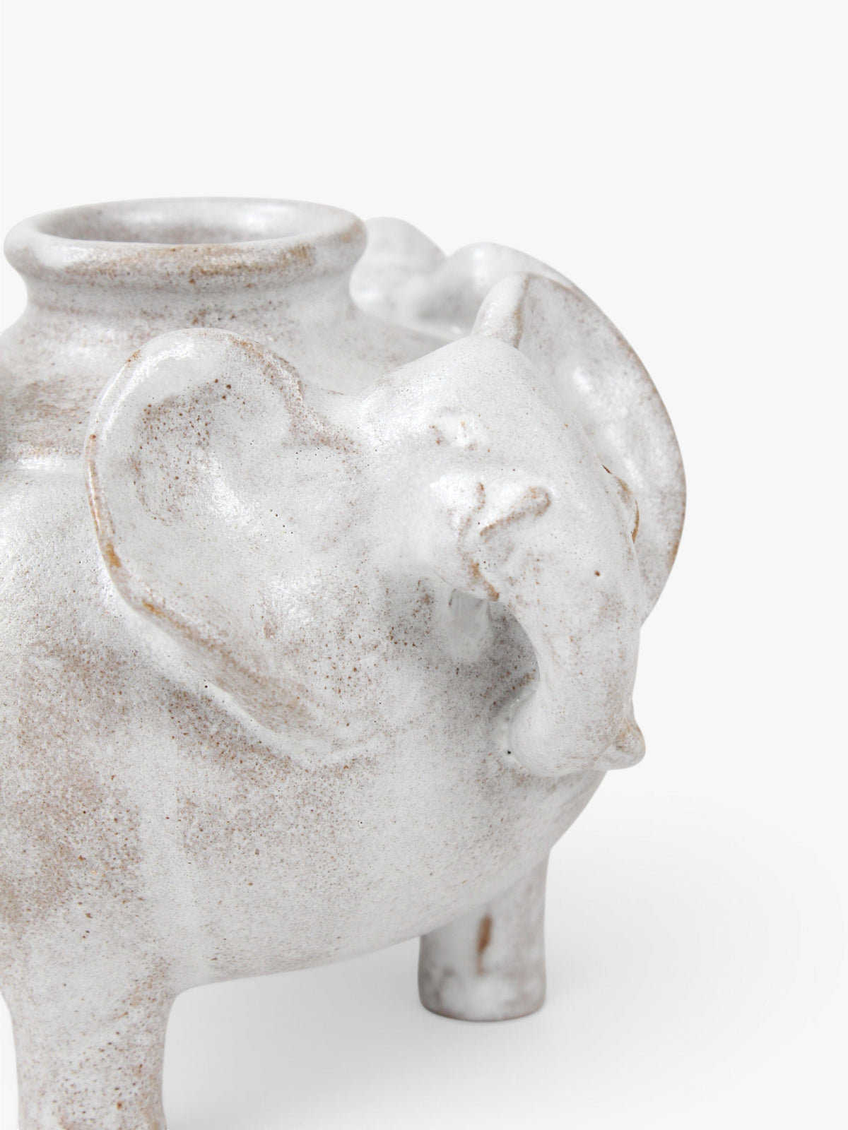Footed Elephant Vase