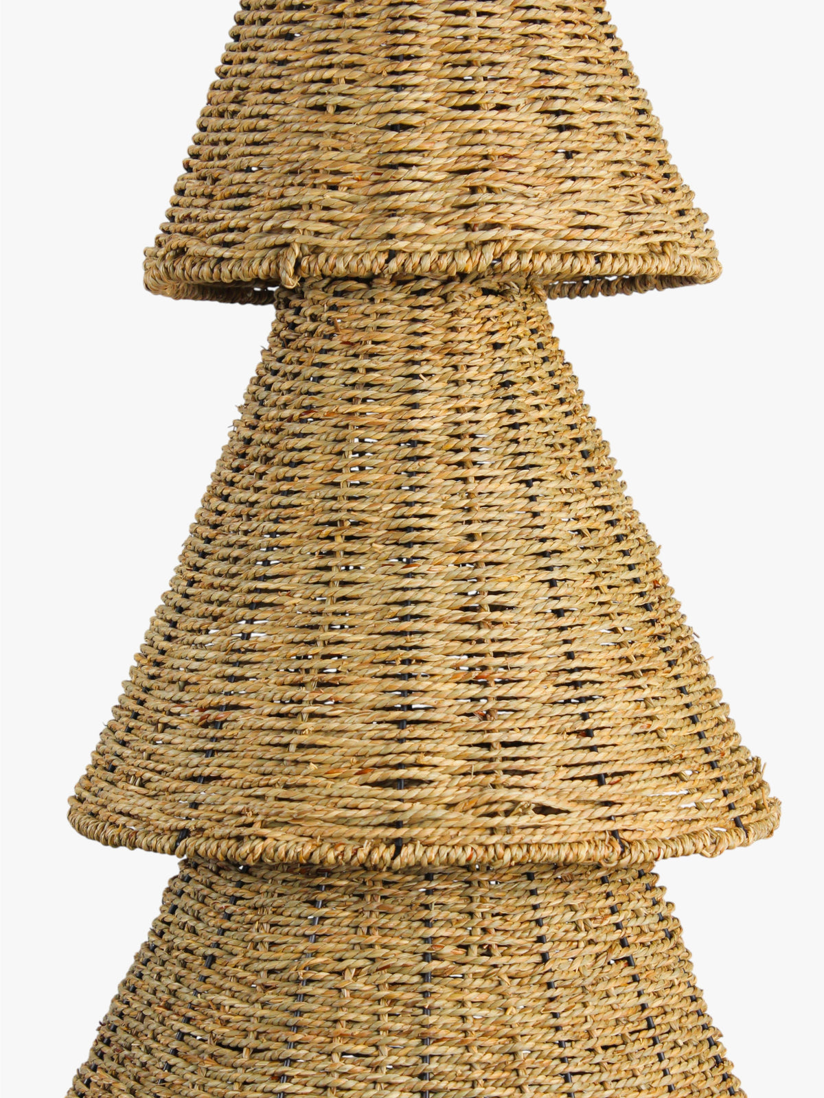 Woven Cane Christmas Tree