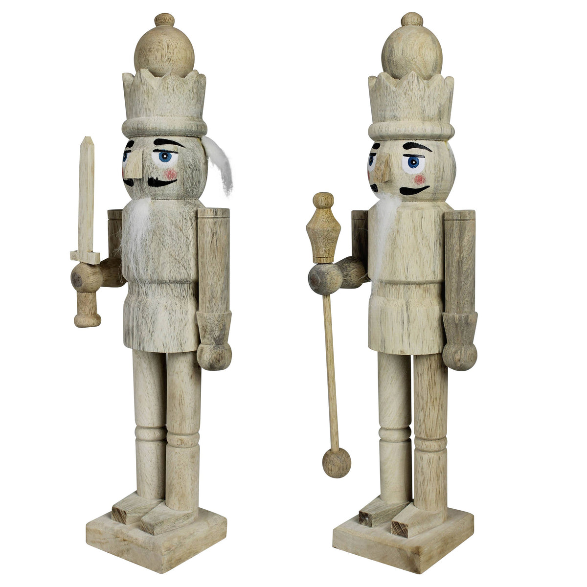 Nutcrackers, Wood, Set of 2
