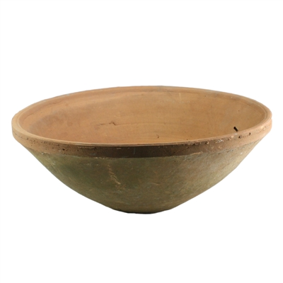 Rustic Terra Cotta Bowl - Lrg - Antique Red